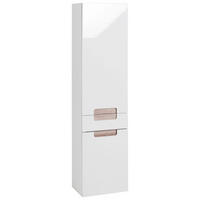HOCHSCHRANK 40/154/27 cm  - Weiß/Sonoma Eiche, MODERN, Holzwerkstoff (40/154/27cm) - Held