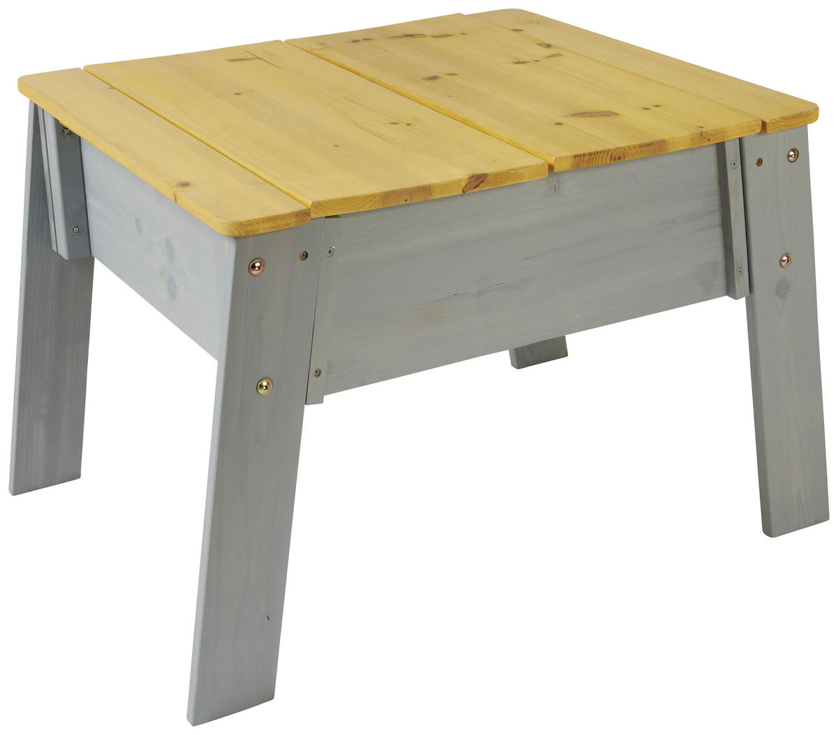 DJEČJI STOL ZA IGRU   - siva/prirodne boje, Basics, drvo (90/60/50cm) - My Baby Lou