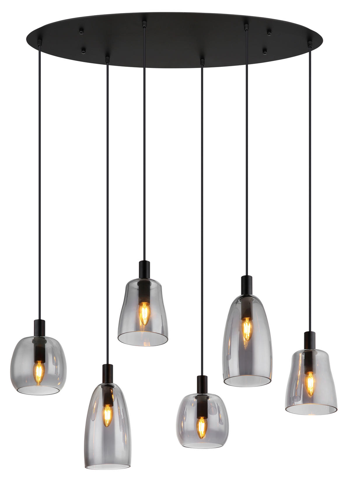 HÄNGELEUCHTE 97/32,5/130 cm Schwarz von GLOBO