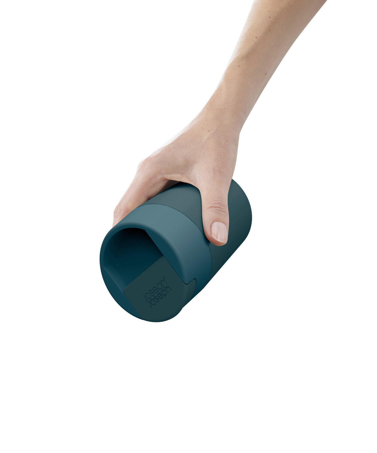 LONČEK ZA NA POT    0,34 l       - temno modra, Basics, umetna masa (8,2/13,6/8,2cm) - Joseph Joseph