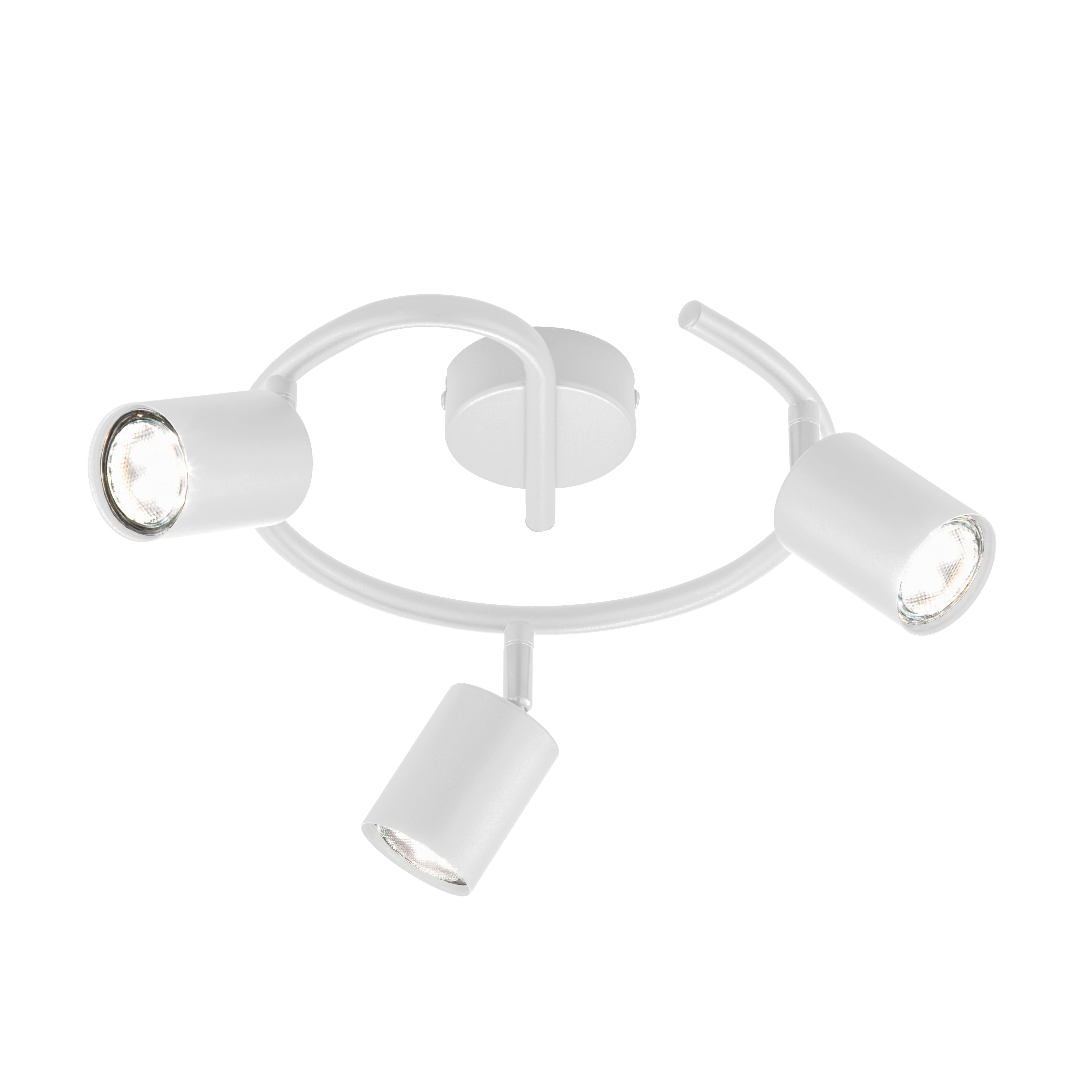 DECKENLEUCHTE   38 cm   - Sandfarben/Weiss, Konventionell, Metall (38cm) - Fischer & Honsel