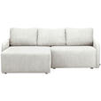 ECKSOFA  in Cord Naturfarben  - Schwarz/Naturfarben, KONVENTIONELL, Kunststoff/Textil (217/146cm) - Carryhome