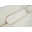 WOHNLANDSCHAFT Beige Chenille  - Beige/Schwarz, KONVENTIONELL, Textil/Metall (188/340/160cm) - Xora
