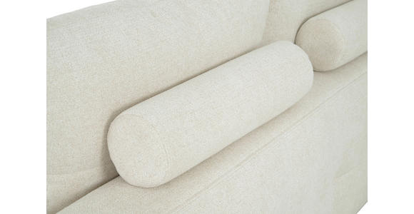 WOHNLANDSCHAFT Beige Chenille  - Beige/Schwarz, KONVENTIONELL, Textil/Metall (188/340/160cm) - Xora