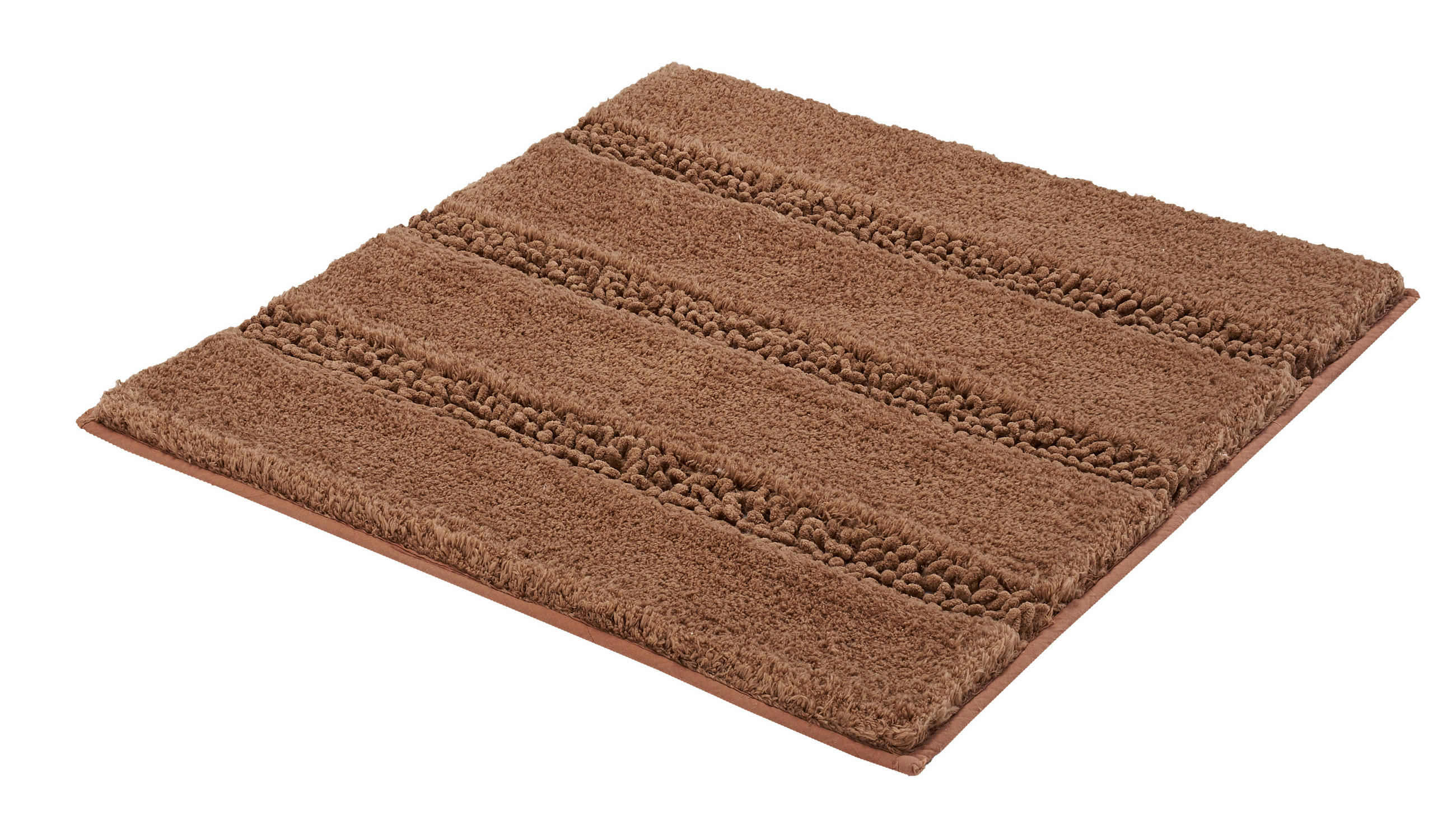 PREDLOŽKA PRED BIDET, 60/60/2.5 cm - hnedá, Basics, textil/plast (60/60/2.5cm) - Kleine Wolke