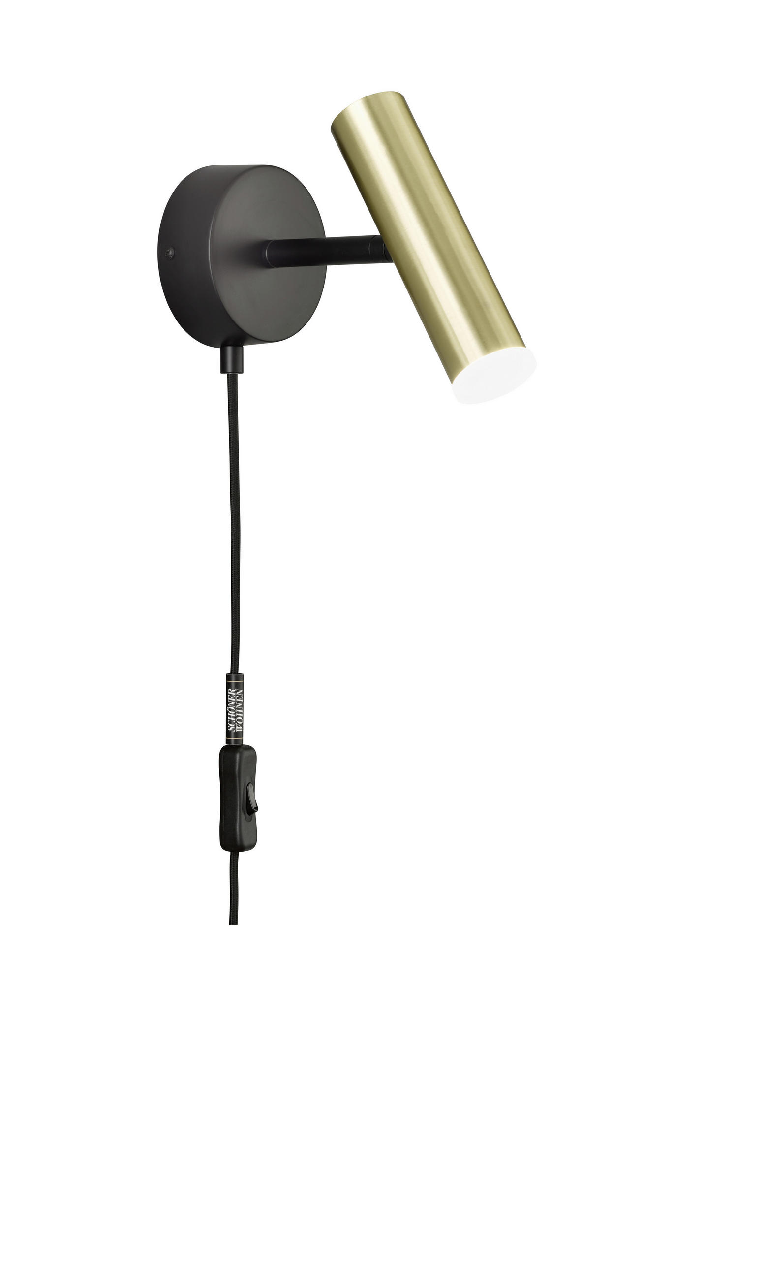 LED-WANDLEUCHTE Stina 830235 - Goldfarben, Design, Metall (10/17cm) - Schöner Wohnen