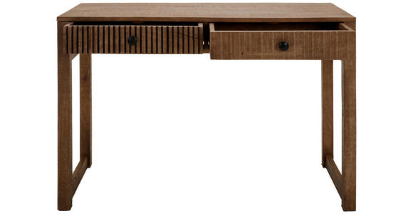 KONSOLENTISCH Mangoholz massiv Braun, Naturfarben  - Braun/Naturfarben, Design, Holz/Metall (120/50/76cm) - Carryhome