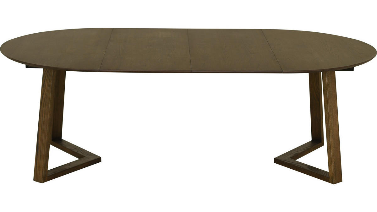 MATBORD i trä, metall 130-230/130-230/75 cm   - brun, Design, metall/trä (130-230/130-230/75cm) - Best Price