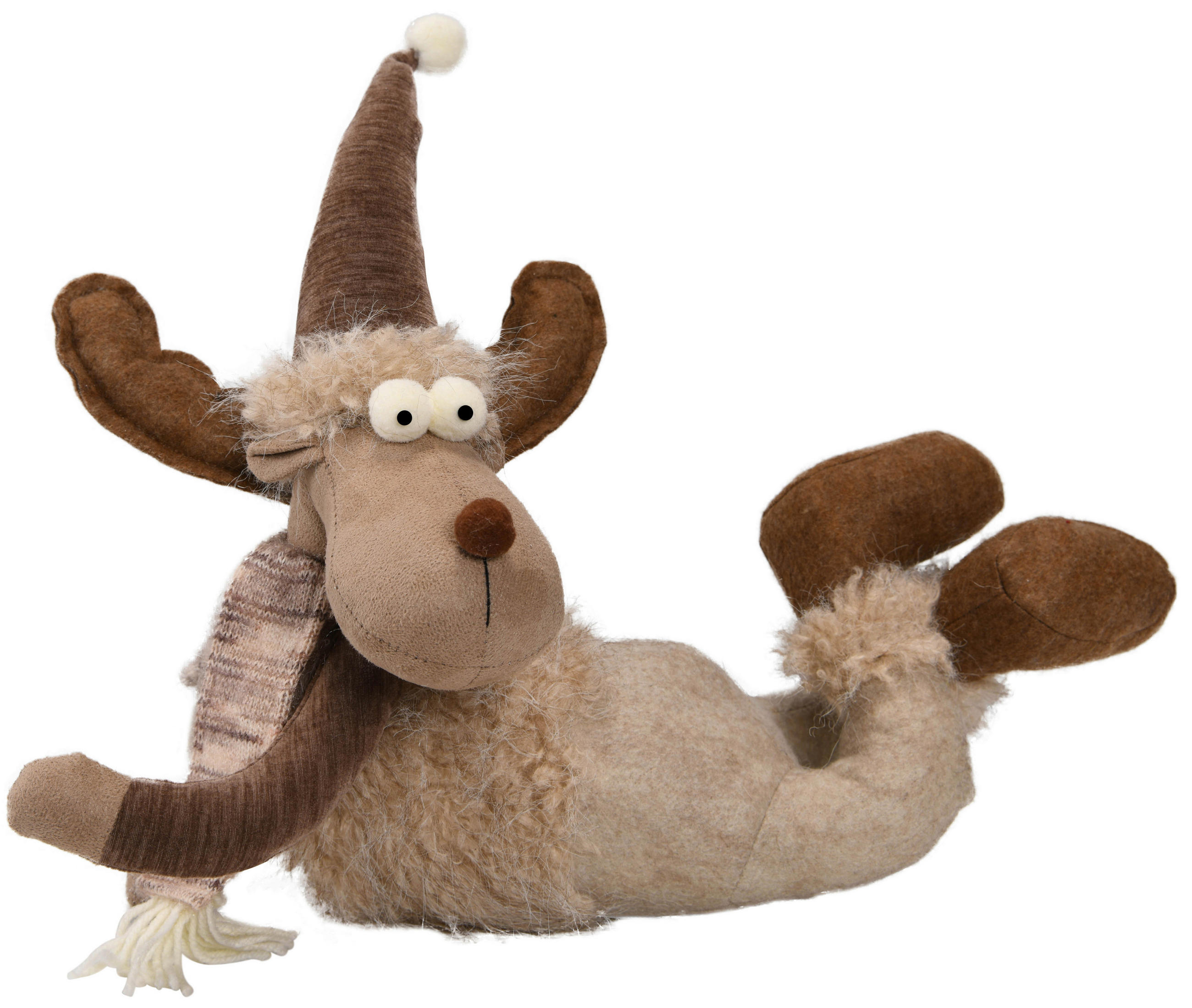 DEKORENTIER  - Beige/Braun, LIFESTYLE, Textil (40/14/35,5cm) - X-Mas