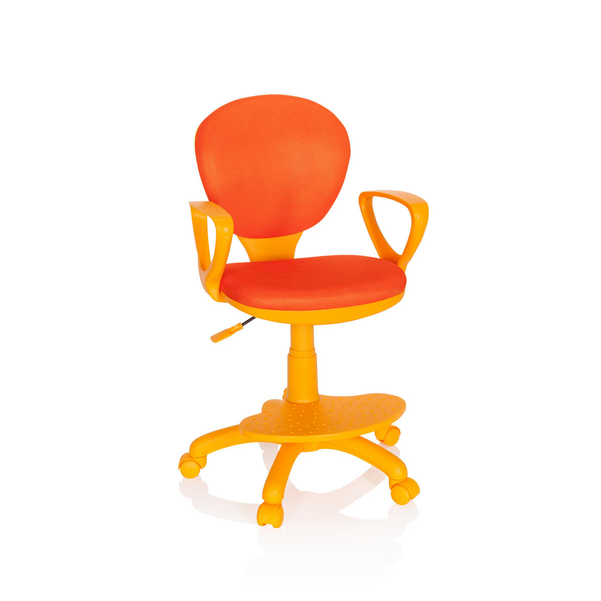 MLADINSKI VRTLJIVI STOL umetna masa oranžna  - oranžna, Basics, umetna masa (53/83-95/51cm) - MID.YOU