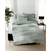 BETTWÄSCHE 2-teilig Timeless Makosatin 135/200 cm  - Jadegrün, Design, Textil (135/200cm) - Kaeppel