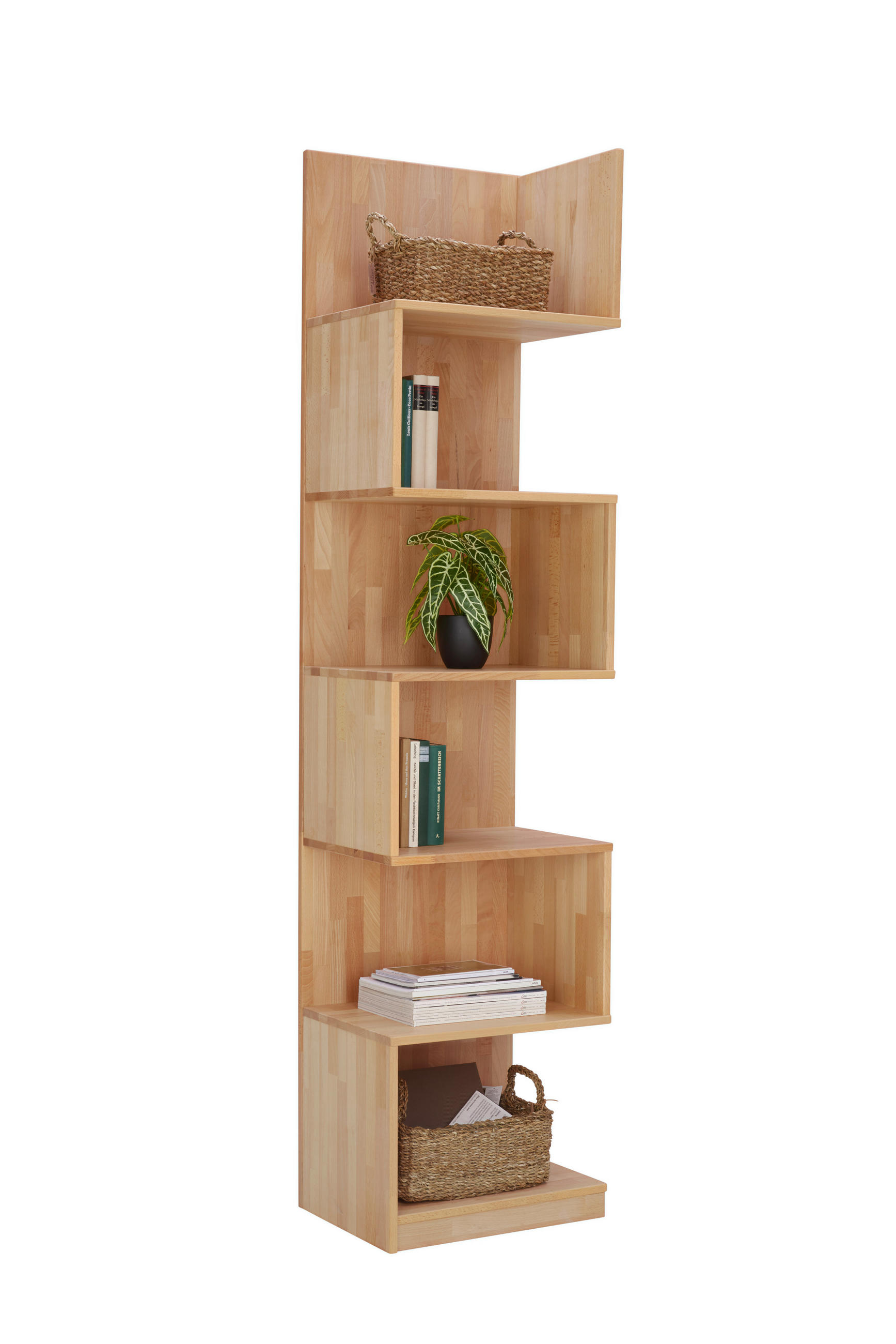 STANDREGAL  50/211/39 cm Buchefarben  - Buchefarben, Natur, Holz (50/211/39cm) - Linea Natura