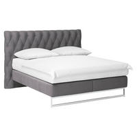 BOXSPRINGBETT 180/200 cm  in Dunkelgrau  - Chromfarben/Dunkelgrau, KONVENTIONELL, Textil (180/200cm) - Joop!