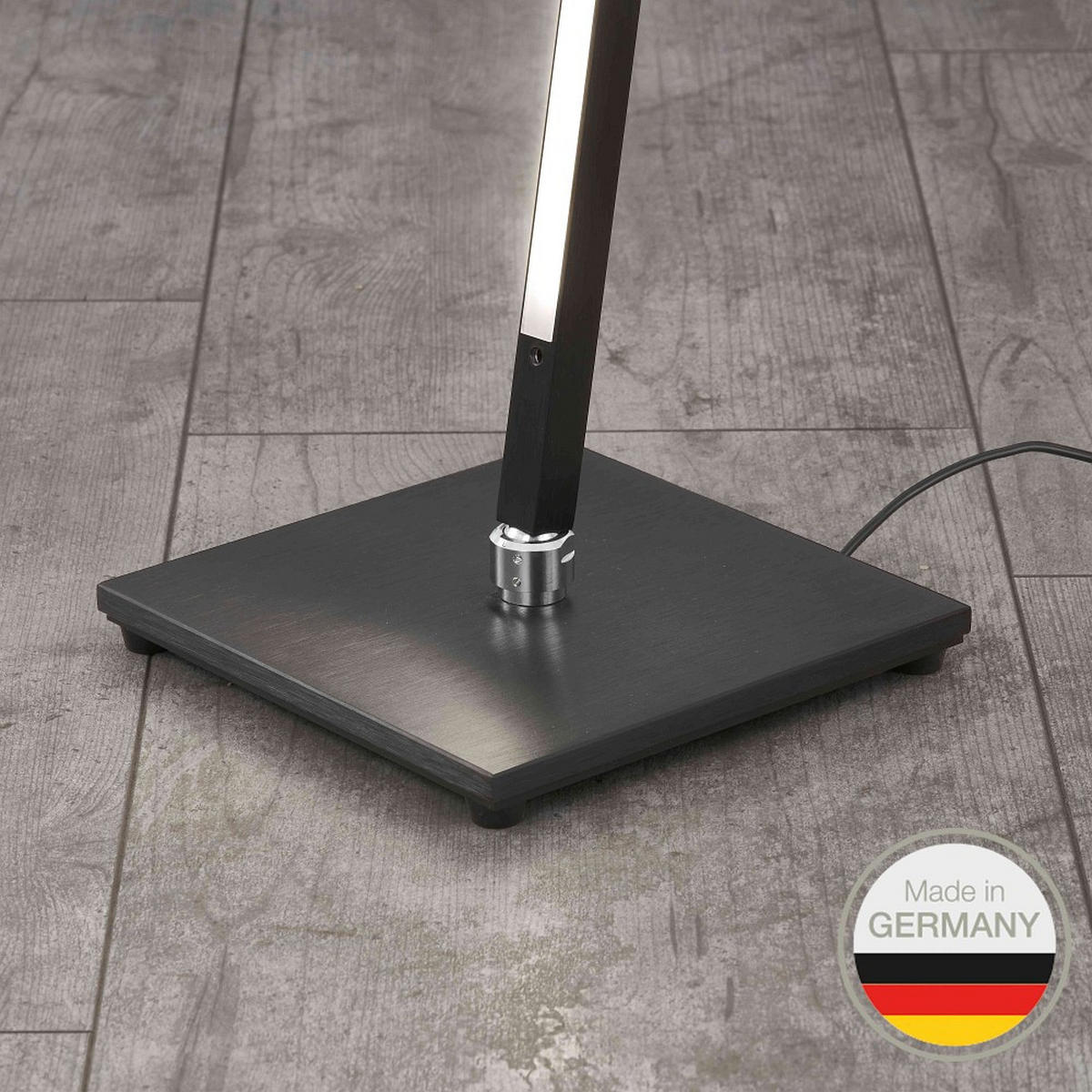 LED-STEHLEUCHTE    - Schwarz, KONVENTIONELL, Metall (158/20/20cm) - Ambiente