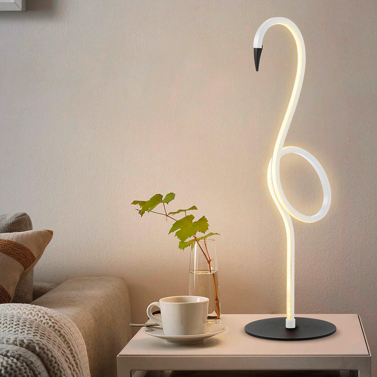 LED-SCHREIBTISCHLEUCHTE 15/50 cm   - Weiß, Trend, Kunststoff/Metall (15/50cm) - Elstead Lighting