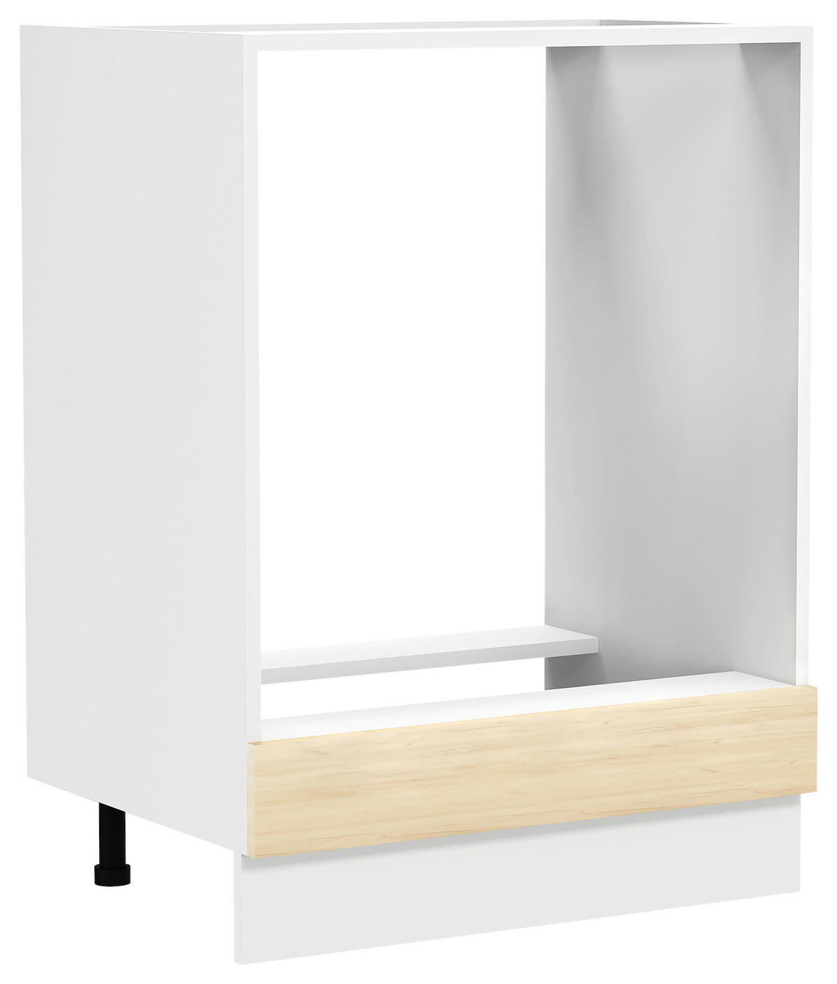 HERDUMBAUSCHRANK 60/82/46 cm  in Weiss, Honigeiche  - Honigeiche/Weiss, Trend, Holzwerkstoff/Kunststoff (60/82/46cm) - MID.YOU