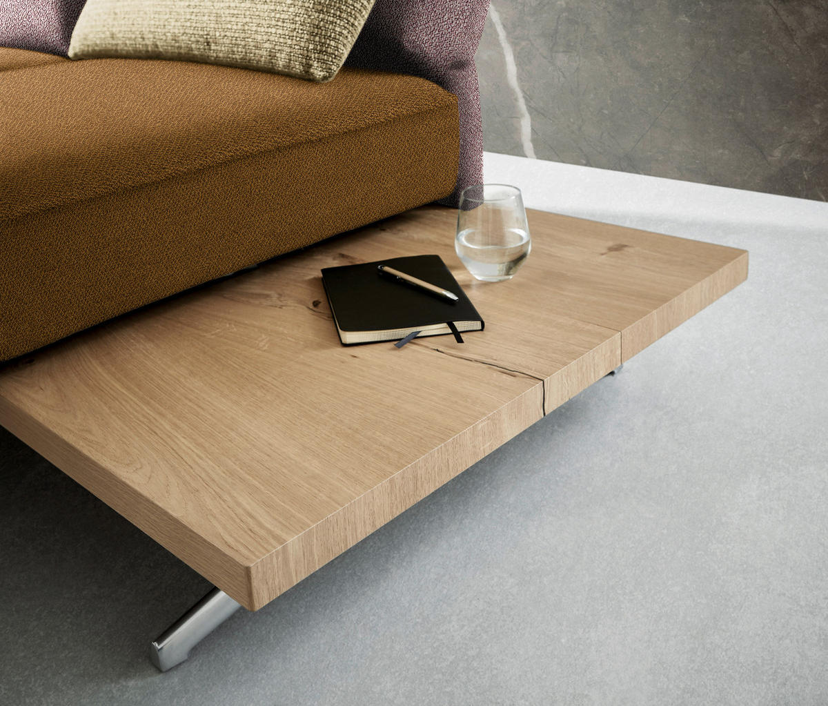 ECKSOFA in Flachgewebe Rosa  132/240 cm  - Chromfarben/Rosa, Design, Holz/Textil (132/240cm) - Koinor