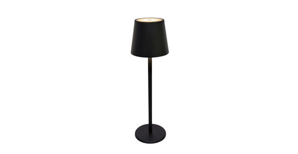 AKKU-TISCHLEUCHTE 11,5/36 cm - Schwarz, Design, Kunststoff/Metall (11,5/36cm) - Novel
