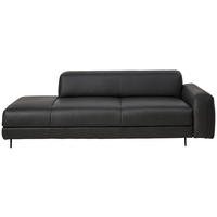 2,5-SITZER  in Echtleder Anthrazit   - Anthrazit, Design, Leder/Metall (226/70/109cm) - Johann Jakob