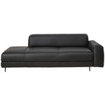 2,5-SITZER  in Echtleder Anthrazit   - Anthrazit, Design, Leder/Metall (226/70/109cm) - Johann Jakob