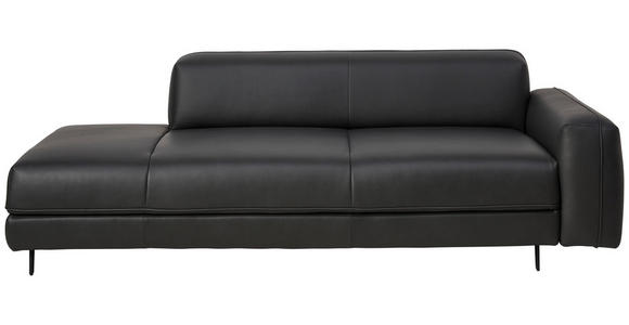 2,5-SITZER  in Echtleder Anthrazit   - Anthrazit, Design, Leder/Metall (226/70/109cm) - Johann Jakob