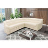 ECKSOFA BERLIN FK Beige Lederlook  - Beige/Schwarz, KONVENTIONELL, Kunststoff/Textil (250/205cm) - MID.YOU
