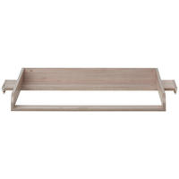 WICKELAUFSATZ CAMRON  - Weiß/Grau, Natur, Holzwerkstoff (110/97,5/77cm) - My Baby Lou