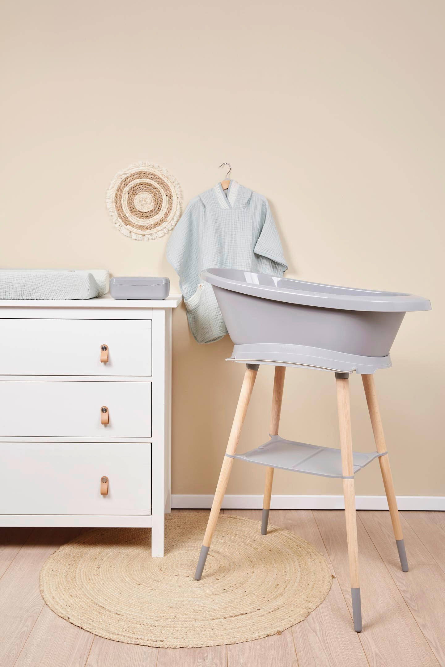 PONCHO  86/98   - Pastellgrün/Grün, Basics, Textil (86/98null) - Bebe Jou