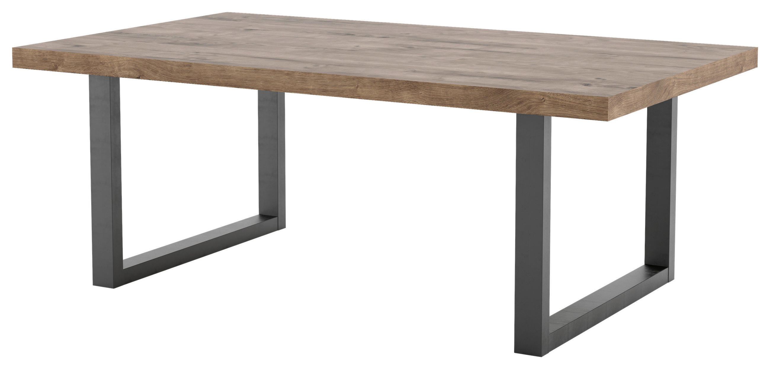 KONFERENČNÍ STOLEK, černá, koňaková, kov, kompozitní dřevo, 120/70/45 cm - černá/koňaková, Design, kov/kompozitní dřevo (120/70/45cm) - Livetastic