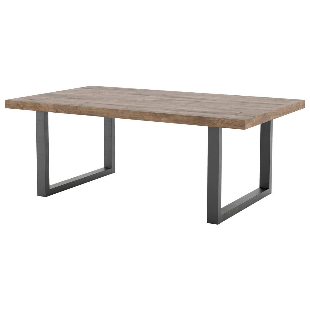 Hom`in KONFERENČNÝ STOLÍK, čierna, koňaková, kov, kompozitné drevo, 120/70/45 cm