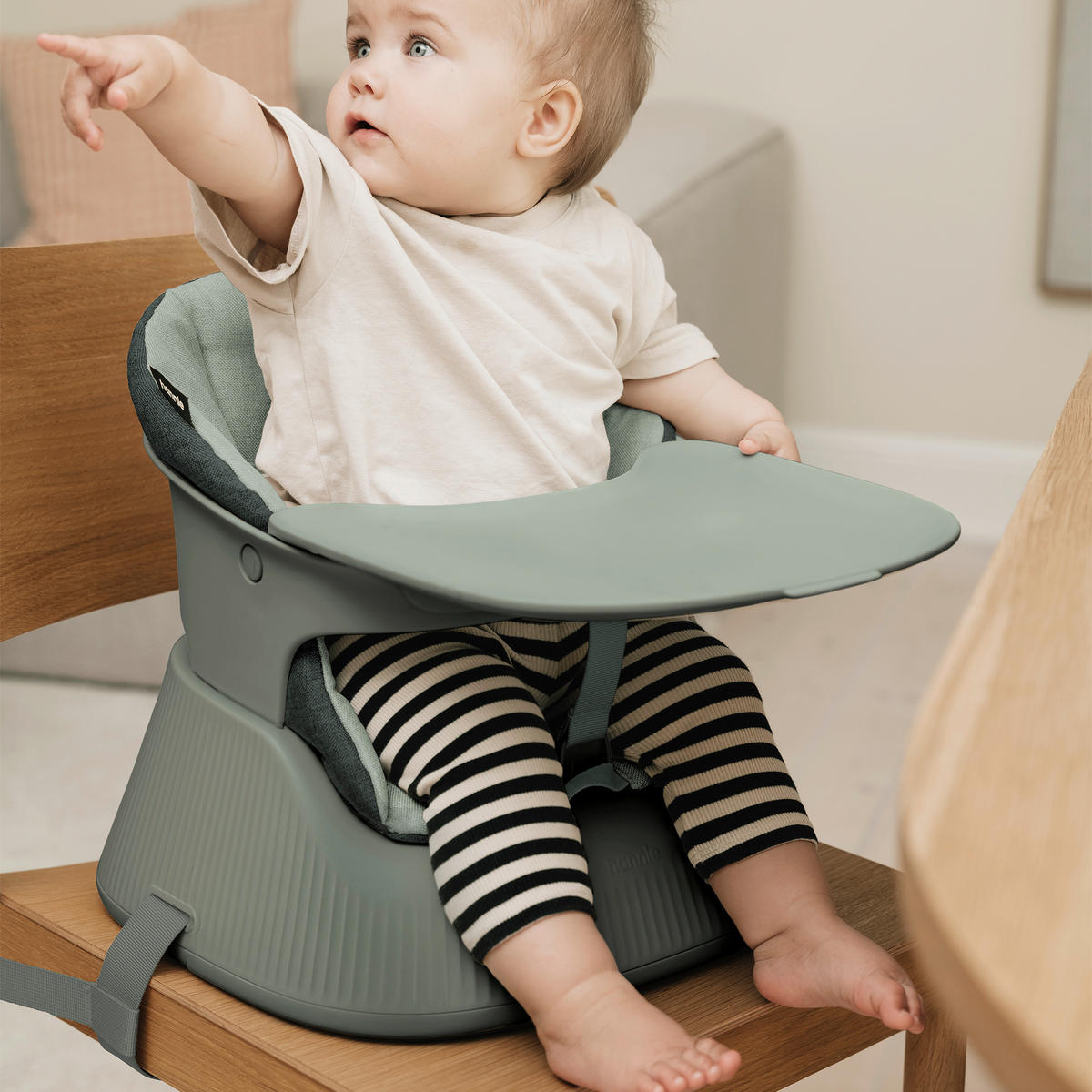 HOCHSTUHL Hannie Portable Chair  - Salbeigrün, Trend, Kunststoff/Textil (35.2/27.7/34.4cm)