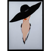 KUNSTDRUCK 50/70 cm  - Rot/Schwarz, Design, Holzwerkstoff/Kunststoff (50/70cm) - Monee