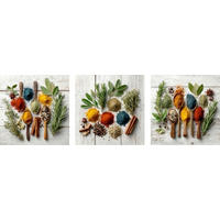 GLASBILD Essen & Trinken, Gewürze  - Multicolor, Basics, Glas (30/90/1.40cm) - Euroart