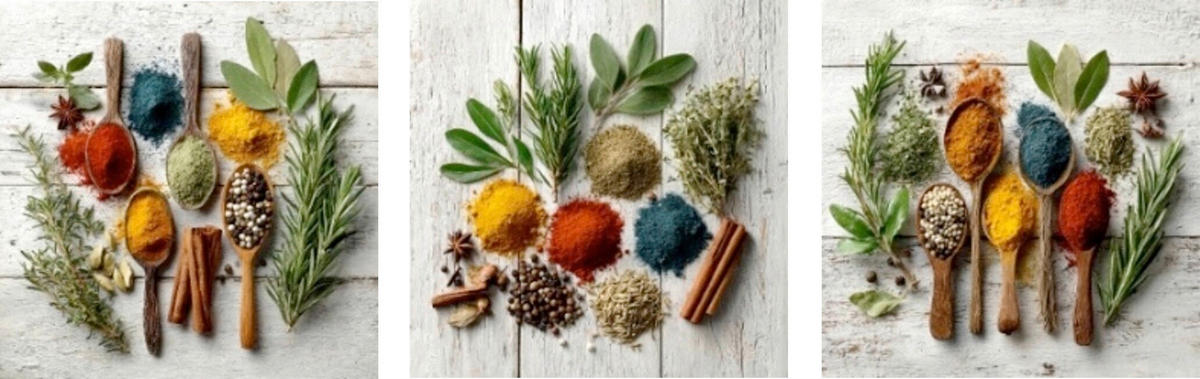 GLASBILD Essen & Trinken, Gewürze  - Multicolor, Basics, Glas (30/90/1.40cm) - Euroart