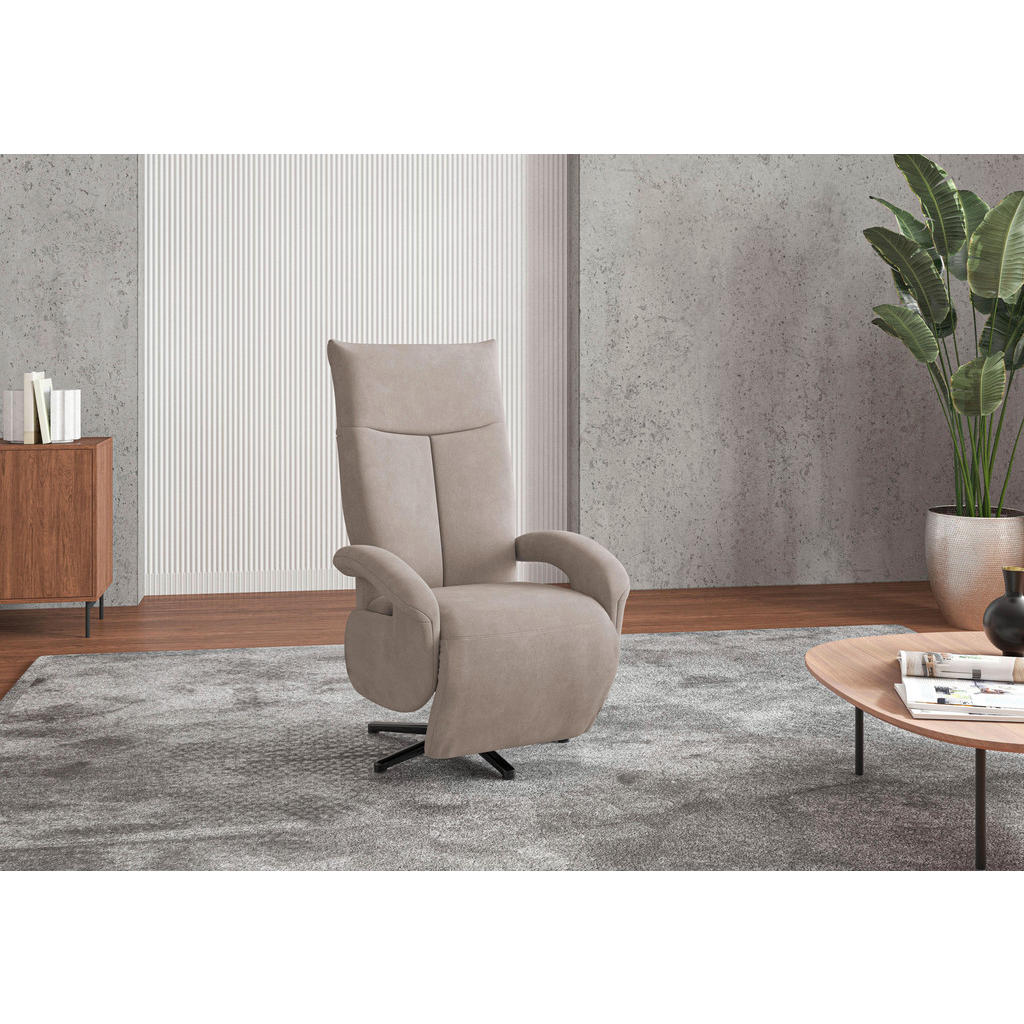 Sit & More KRESLO, textil, sivobéžová