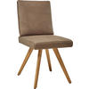 STUHL  in Mikrofaser Holz, Textil  - Taupe/Eichefarben, Design, Holz/Textil (46/94/58cm) - Dieter Knoll