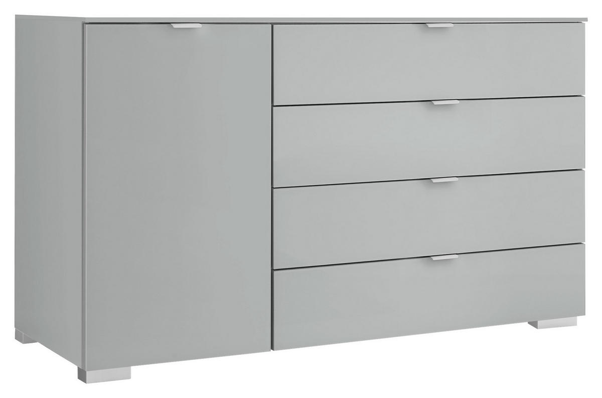 KOMMODE 120/77/40 cm  in Grau  - Alufarben/Grau, Basics, Holzwerkstoff/Kunststoff (120/77/40cm) - Moderano