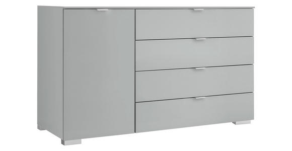 KOMMODE 120/77/40 cm in Grau - Alufarben/Grau, Basics, Holzwerkstoff/Kunststoff (120/77/40cm) - Moderano