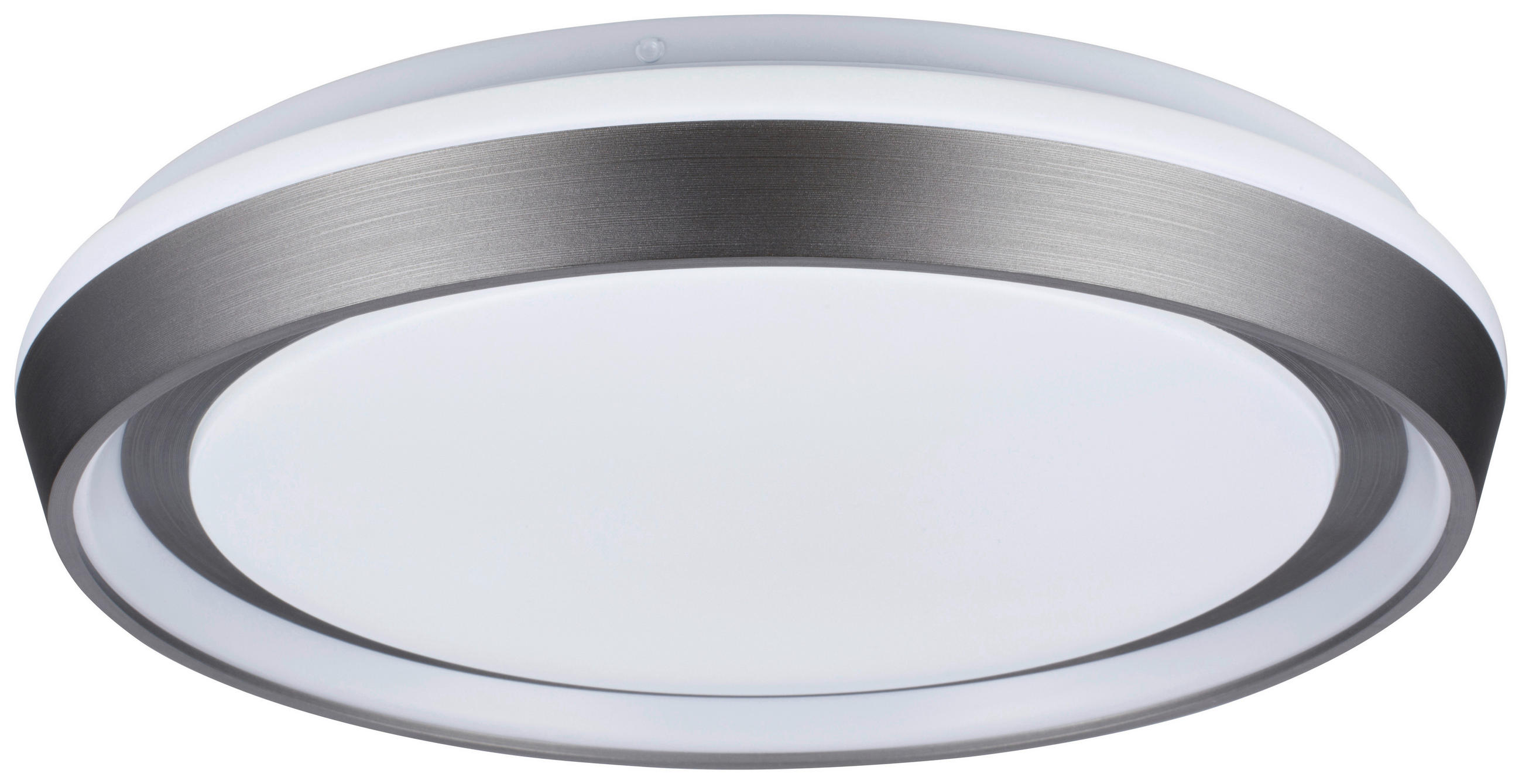 STROPNÉ LED SVIETIDLO, 38,5/7,5 cm  - antracitová, Design, kov/plast (38,5/7,5cm) - Novel