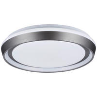 STROPNÉ LED SVIETIDLO, 38,5/7,5 cm  - antracitová, Design, kov/plast (38,5/7,5cm) - Novel