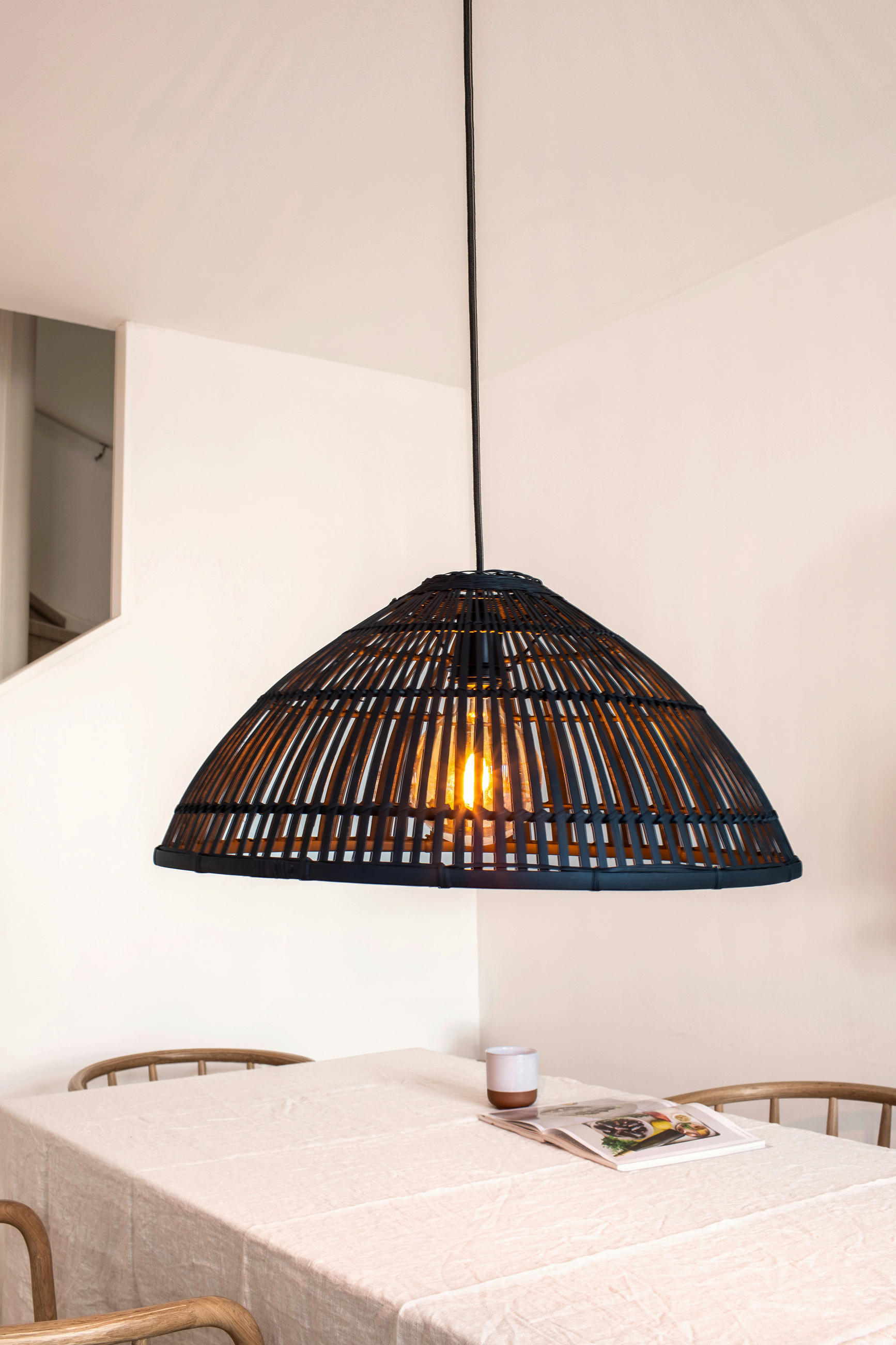 HÄNGELEUCHTE 58/27 cm  - Schwarz, Basics, Naturmaterialien/Metall (58/27cm) - Markslöjd