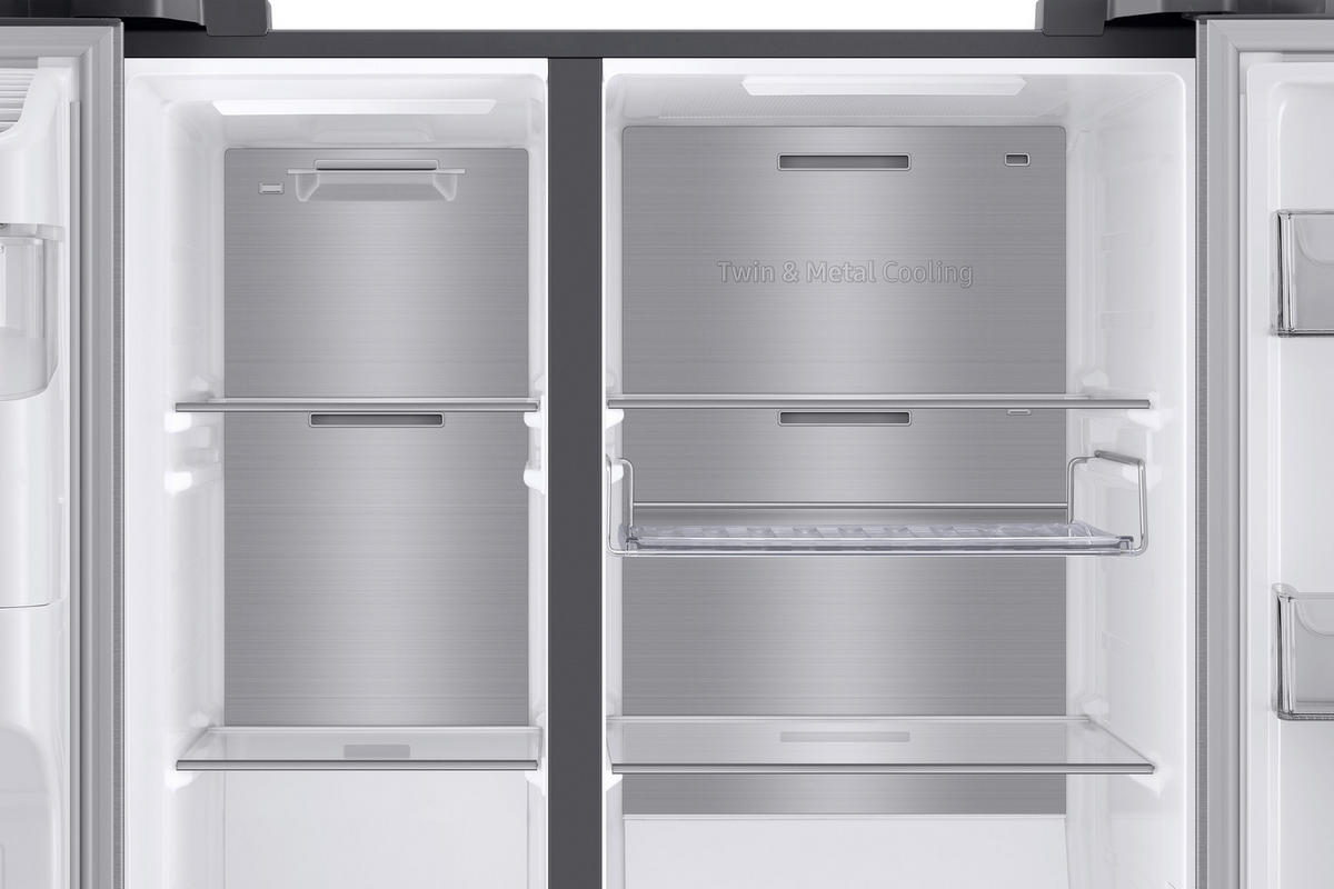 SIDE-BY-SIDE 91,2/178,0/71,6 cm RS6HA8891SL/EG  - Schwarz, Basics, Glas/Kunststoff (91,2/178,0/71,6cm) - Samsung