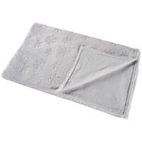 DEKORATIVNA ODEJA  FLOCKY  150/200 cm       srebrne barve  - srebrne barve, Trend, tekstil (150/200cm) - Novel