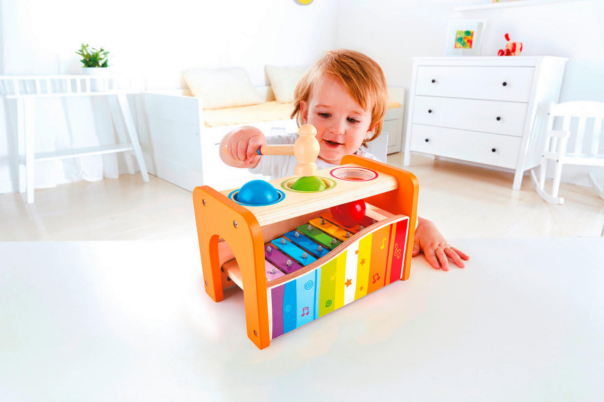 HAMMERBANK - Multicolor, Basics, Holz/Holzwerkstoff (24,0/15,0/13,5cm) - Hape