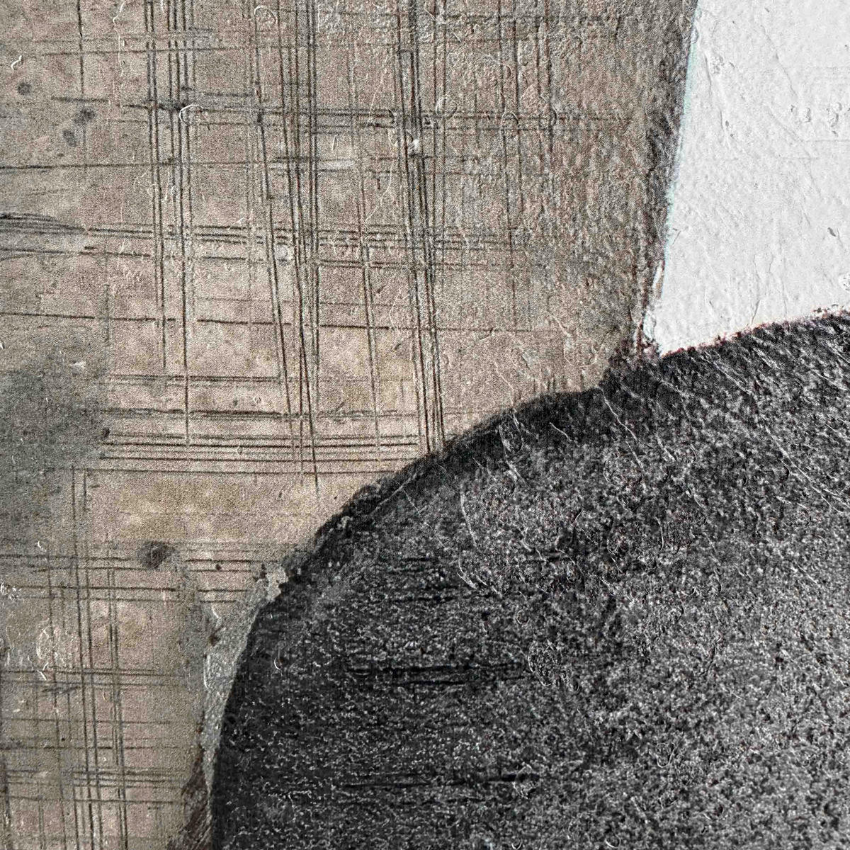 LEINWANDBILD Abstraktes Schwarz  - Schwarz, Design, Holzwerkstoff (78/100cm) - Reinders!