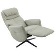 MASSAGESESSEL Echtleder Lederlook Grau    - Grau, Design, Leder/Textil (77/113/90cm) - Xora