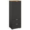 KOMMODE 40/119/42 cm  in Graphitfarben, Eiche Artisan  - Alufarben/Graphitfarben, Trend, Holzwerkstoff/Kunststoff (40/119/42cm) - Stylife
