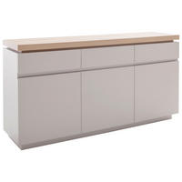SIDEBOARD  156/81/40 cm 3 Schublade(n)  - Kaschmir/Eichefarben, Design, Holzwerkstoff (156/81/40cm) - Livetastic