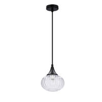 PENDELLAMPA Exeter 14,5/90 cm  - svart, Klassisk, metall/glas (14,5/90cm)