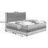 BOXSPRINGBETT Webstoff 160/200 cm INKL. Beleuchtung, Topper - Dunkelgrau/Eichefarben, Design, Holz/Textil (160/200cm) - Linea Natura BOXSPRINGBETT Webstoff 160/200 cm INKL. Beleuchtung, Topper - Dunkelgrau/Eichefarben, Design, Holz/Textil (160/200cm) - Linea Natura